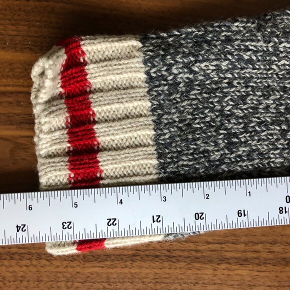 Polo Ralph Lauren Wool  'Sock Monkey' Sweater Small Heather Grey Shawl Collar - Picture 6 of 6